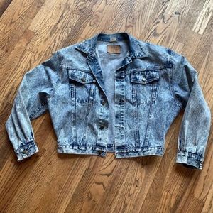 vintage umen acid wash jean jacket